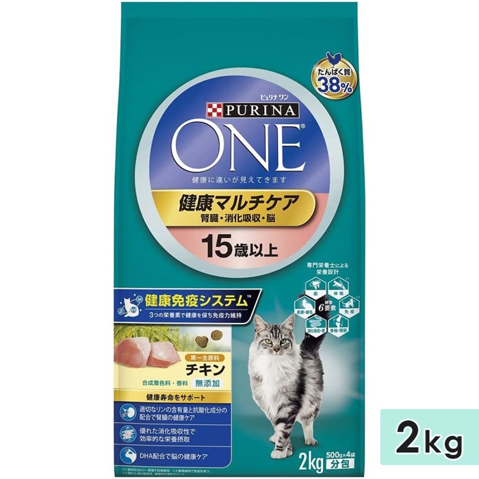 ピュリナワン キャット 健康マルチケア 15歳以上｜チキン 2kg