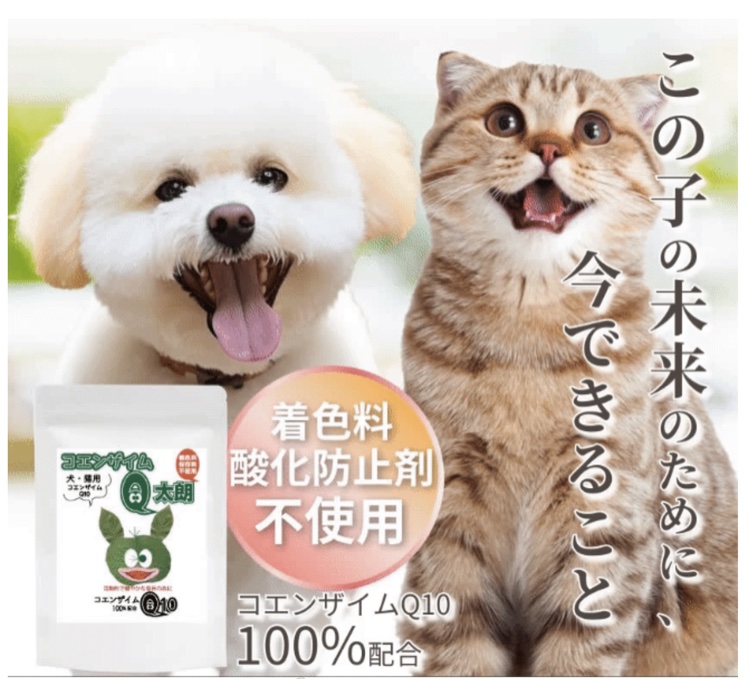 コエンザイムQ10 Q太朗 犬猫用 100%配合サプリ